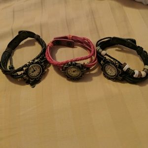 Butterfly decorative watch bundle